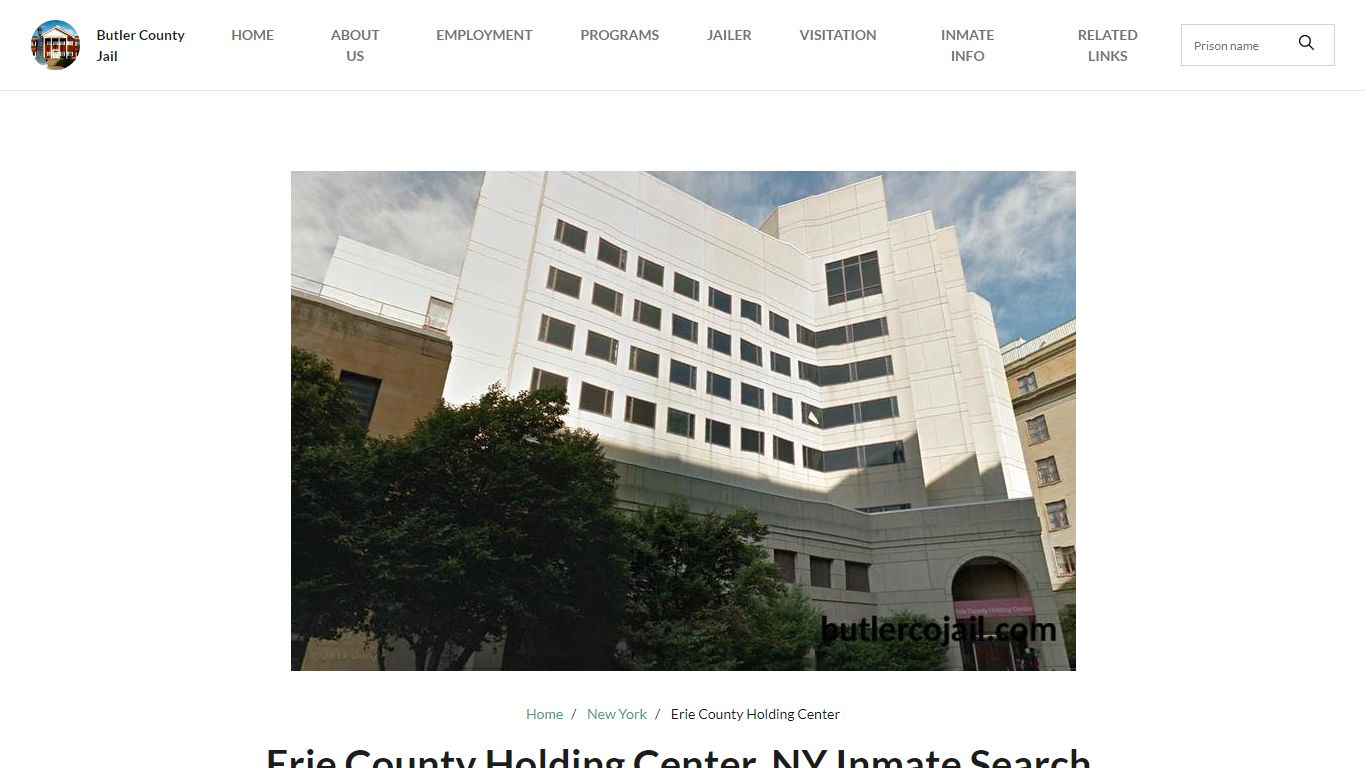 Erie County Holding Center, NY Inmate Search, Visitation Hours