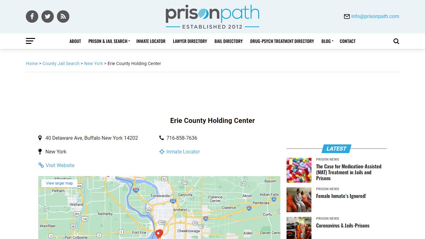 Erie County Holding Center - Prison Inmate Search ...